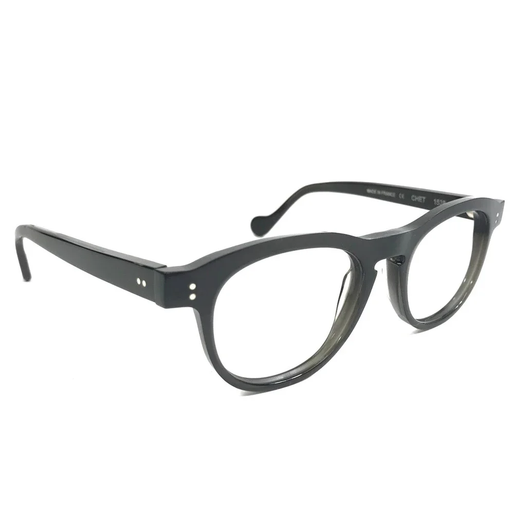 Anne & Valentin Eyeglasses Frames CHET 1538 Shiny Black Round Full Rim 45-20-140